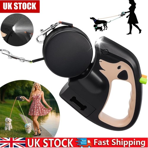 Dual retractable dog lead - dual,