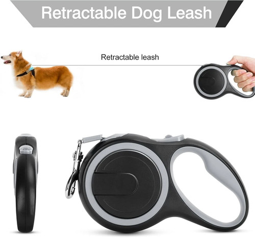 Retractable dog lead leash - retractable,