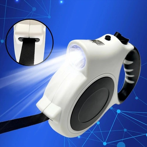 Retractable dog leash with led - dog,